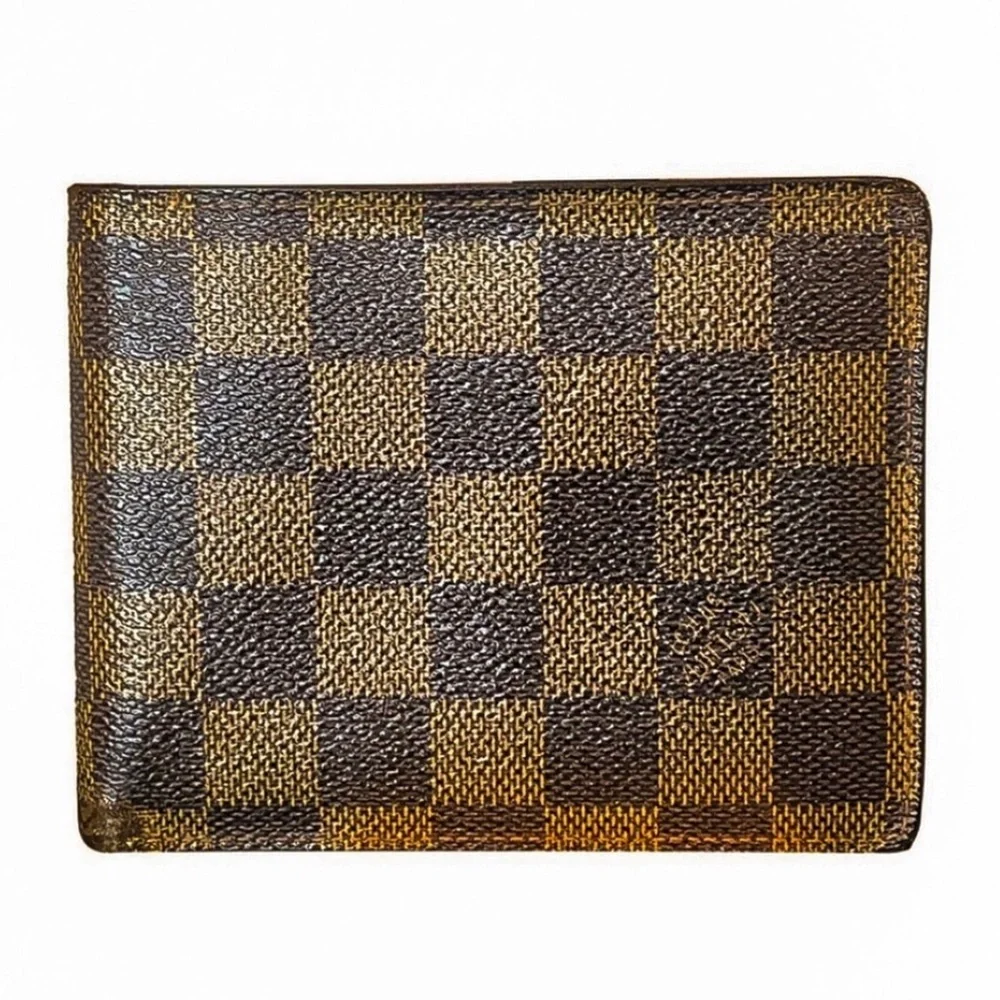 LOUIS VUITTON Damier Ebene Portefeiulle Florin Bifold Wallet - Repaired